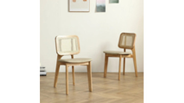 Low price modern furniture  fast food wood and rattan luxury restaurant chair1
