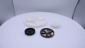 Custom 45 Degree Single Worm Bevel Hypoid Gear Box Reducer POM Plastic Helical Gears1
