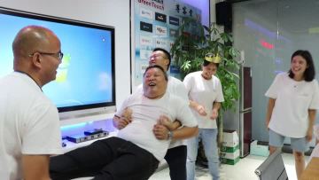 Employee birthday party game session