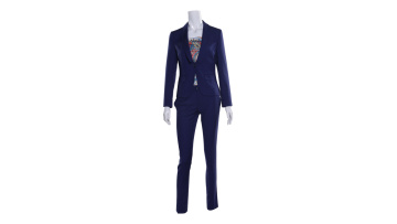 Color can be customized classic hand made two piece ladies suit ladies casual office wear suit custom1