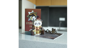 pop up panda greeting card