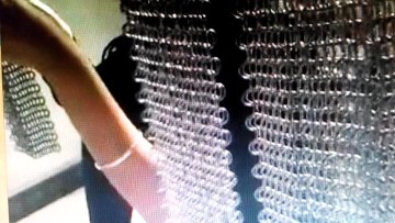 SS 304 316 316 L Stainless Steel Chain Mail for cast iron span Scrubber1