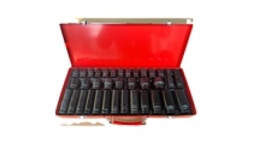 1/2 Small air Gun Hexagonal Pneumatic Spanner Short Wind Socket 35 Pieces Set Hardware Auto Insurance Set1