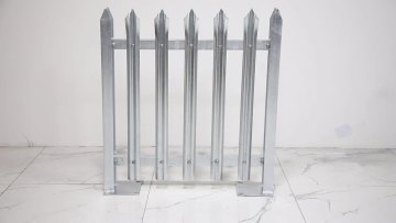 High quality galvanized and powder coated angle steel palisade garden europe fencing for sale1