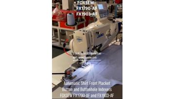 Automatic Front Placket Button and Buttonhole Indexer