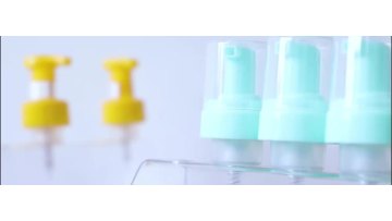 50 ml purple square foam pump white bottles for medical with handwash  flower shape1