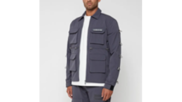 New Young Men Lightweight Bungee Cargo Tracksuits with Ruching Detail Casual Sportswear Jacket For Men1