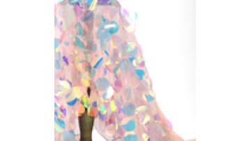 2024 holographic rainbow mesh tulle large sequin fabric by the yard big sequin fabric1