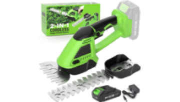 21V Cordless 2-in-1 Hedge Trimmer & Grass Shear Handheld Electric Hedge Cutter 180mm Blade for Garden Lawn Yard Shrub Trimming1