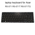 Replacement keyboards R5 571 Backlit keyboard for Acer Aspire R15 R5 571TG FR French black notebook KB LV5P A52BWL 0KN1 011FR13