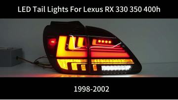 6173SHCMOTION LED Tail Lights for Lexus RX 330 350 400h 1998-2002