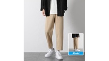 Men's Business Pants Trousers Custom 100% Polyester Fabric Fashion-Styled Solid Color Plus Size Options Affordable1