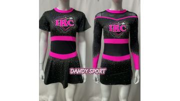 Girls black cheer uniforms