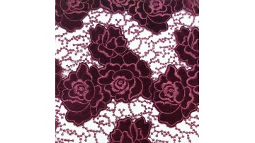 2023 Wine Red Simple Wedding Bridal Evening Dress Lace embroidered mesh fabric1