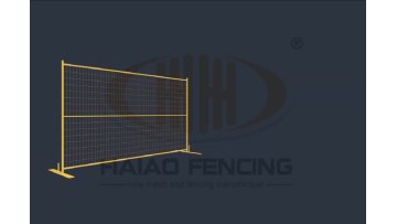 Steel tube roadway used cheap Canada temporary fence1