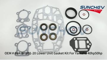 6H4-W0001-20 Lower Unit Gasket Kit