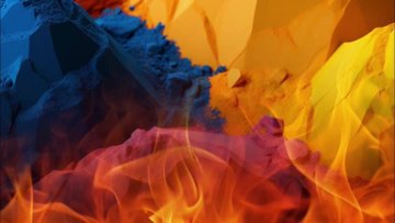 Flame combustion test of high 