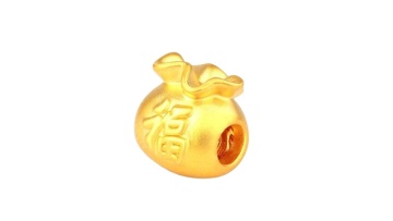 factory low price 3D printed Gold pendant 18K gold charm designer charms for diy bracelet1