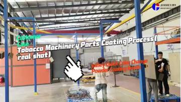 Joihey's customer case---Tobacco Machinery Parts Coating Process(real shot)