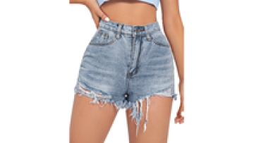 Super Skinny Ripped Jeans Shorts Women Stretch Jean Denim Shorts for Girls1