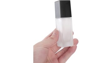 Empty foundation glass bottle