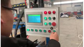 Longitudinal seam welding machine
