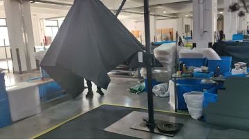 Roman umbrella installation video2