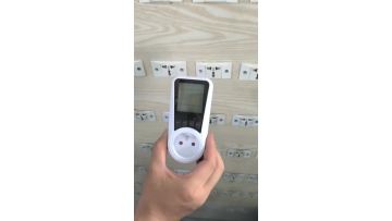 Practical operation FR Plug Electricity Usage Monitors Energy Power Consumption Wattmeter Plug-in Socket Voltage Current Billing Metering Socket