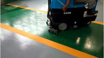 DJ60M indoor workshop epoxy floor dust cleaning