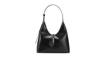 Stylish Genuine Leather Half-Moon Bag