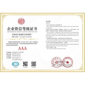 ENTERPRISE CREDIT RATING CERTIFICATE