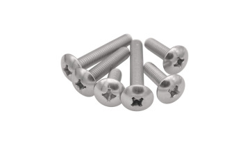 M2 M3 M5 M6*20 M8 M10 Stainless Steel SS304 A2 A4 Slotted Phillips Drive Cross Recessed Truss Head Machine Screw with Nylon Nut