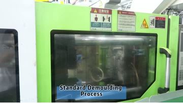 Production process of injection molded parts