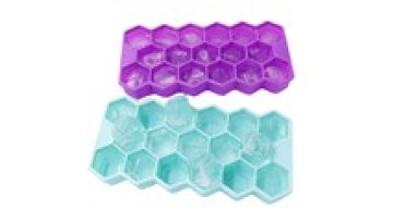 Bpa free food grade silicone honeycomb Ice Cube Trays Easy-Release Flexible Silicone Ice Cube Molds with Lids for Whiskey1