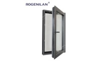 Modern Thermal Break Home Doors System Casement Windows with Mosquito Net Double Glass Gray Aluminium Window1