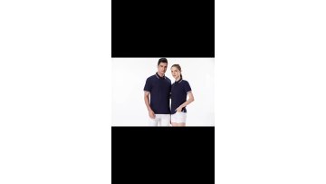 Men's Gradient Lapel POLO Shirt 200g Count Polyester Cotton Workwear Breathable Mesh POLO Shirt1