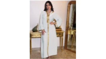 Customized Abaya Women Muslim Dress Solid Color Loose Long Sleeve Islamic Clothing Abaya1