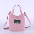 Women's Mini Corduroy Shoulder Bag Female New Small Canvas Handbag Totes Ladies Casual Vintage Purse Cloth Bucket Pouch For Girl