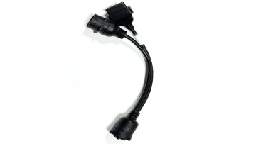 Cummins 9Pin Male to 9Pin Female OBDII 16Pin Female Y Splitter Diagnostic Cable Length 330mm