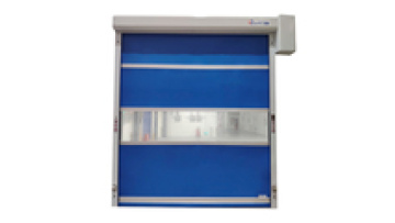 Advanced customized manual remote control PVC material rolling shutter door color optional industrial pvc high speed door1
