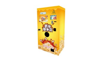 6 flavor  vending popcorn  machine live in the carton fair