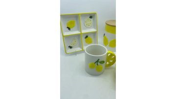 Lemon tableware series cups
