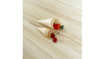 Disposable wooden cone