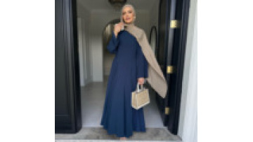 Muslim Women Dress Elegant Long Sashes Abaya Evening Dress Party Prom Gowns1