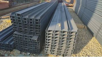 Channel steel goods yard