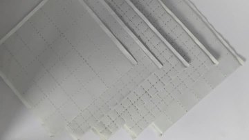 Glass cloth overstitched