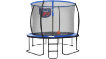 Garden anti-fall trampoline with safety fence children's trampoline safety exercise1