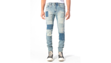 Men Fashion Street Style Jean Hip Hop Ripped Blue Jacket Mens Jeans Straigh1