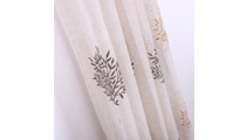 Decoration full light shading embroidery tree pattern oriental office window curtain1