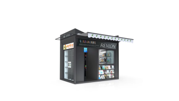 Customized Multi-functional Intelligent Kiosk / Perfab Booth With Vending Machine